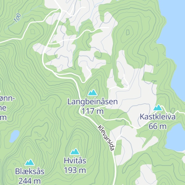 Map of Langbeinåsen