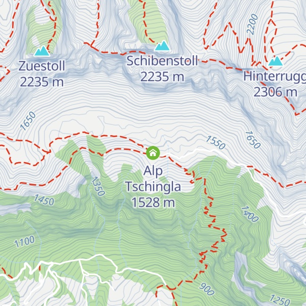 Map of Alp Tschingla