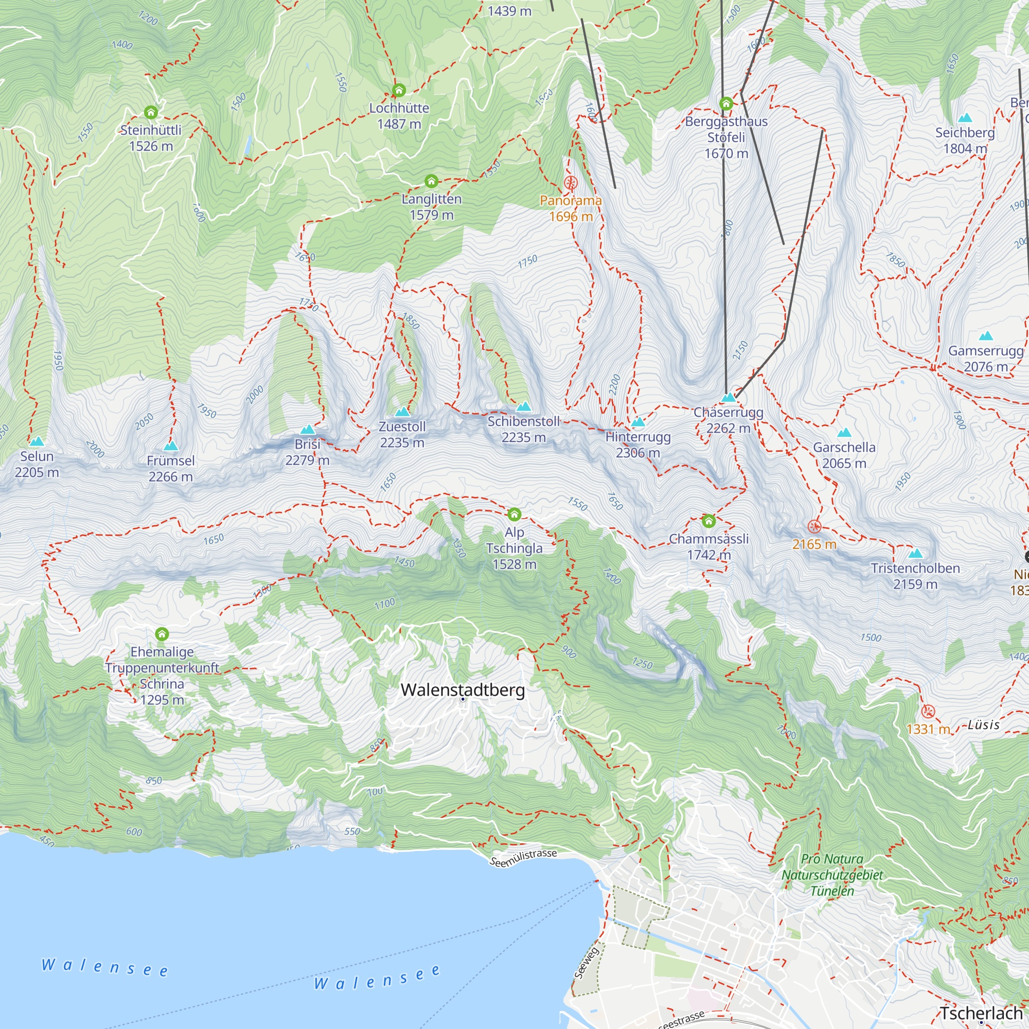Alp Tschingla map