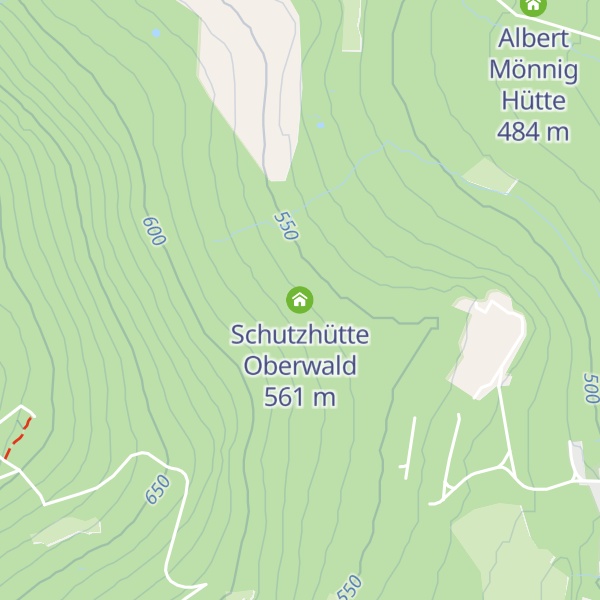Map of Schutzhütte Oberwald