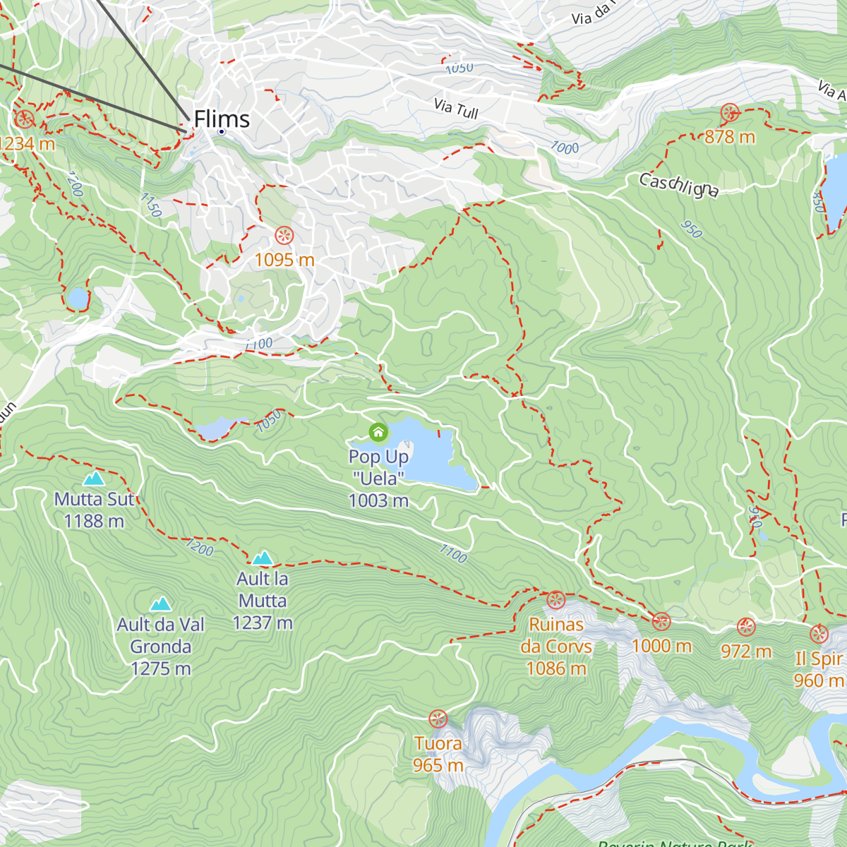 Caumasee map