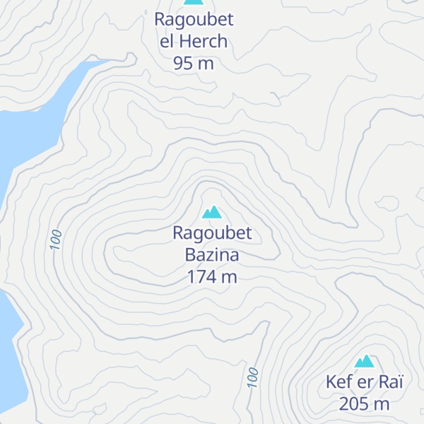 Map of Ragoubet Bazina