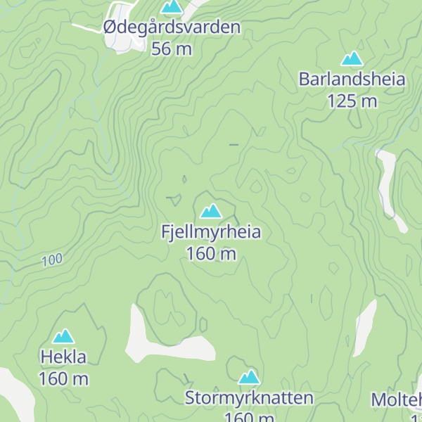 Map of Fjellmyrheia