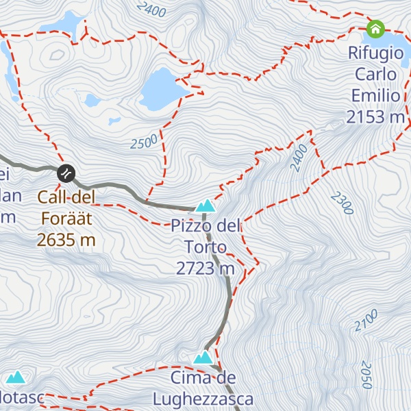 Map of Pizzo del Torto