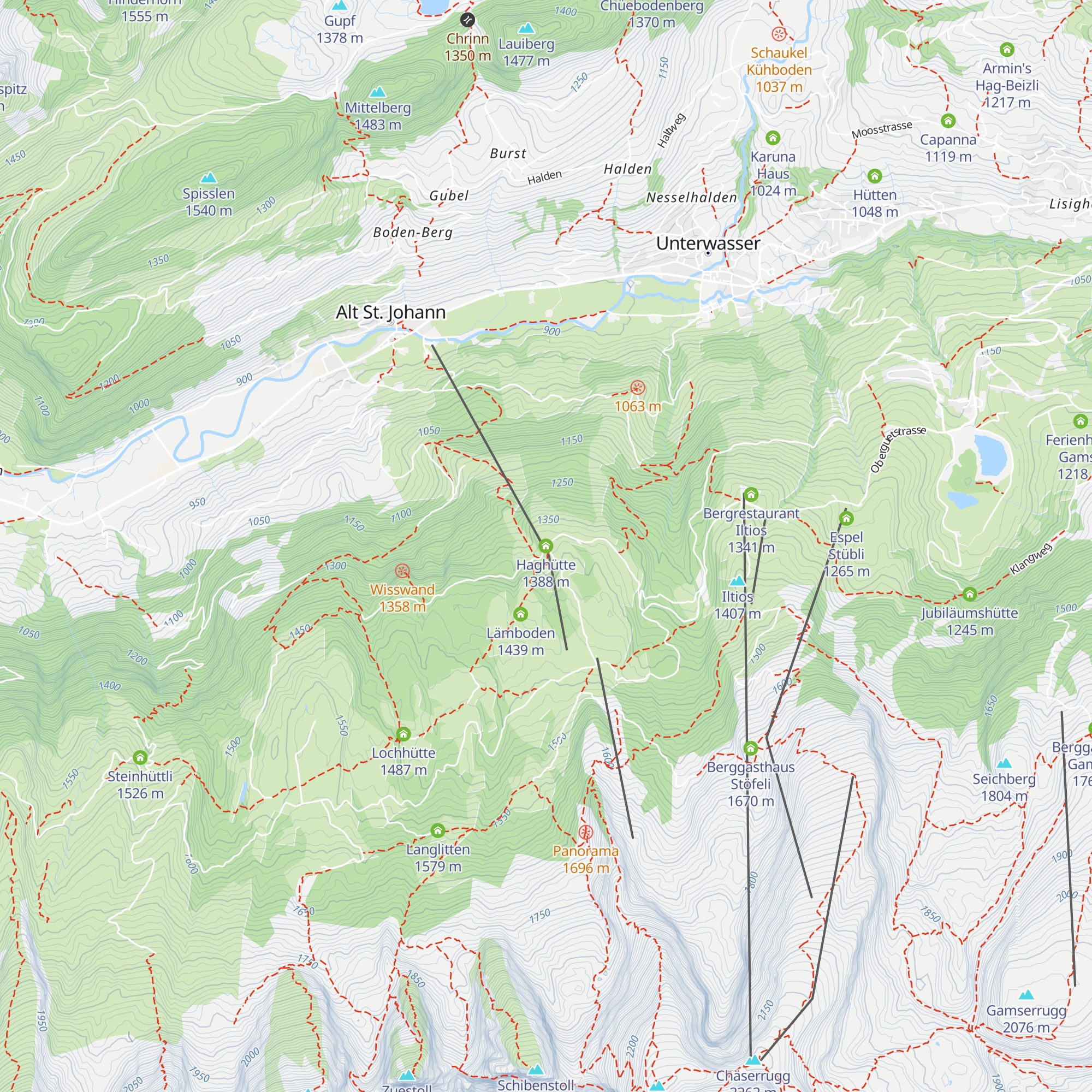 Haghütte map