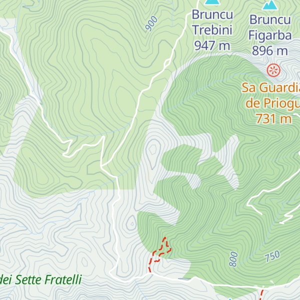 Map of Punta Serpeddi