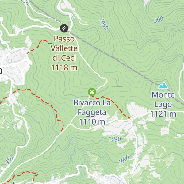 Map of Bivacco La Faggeta