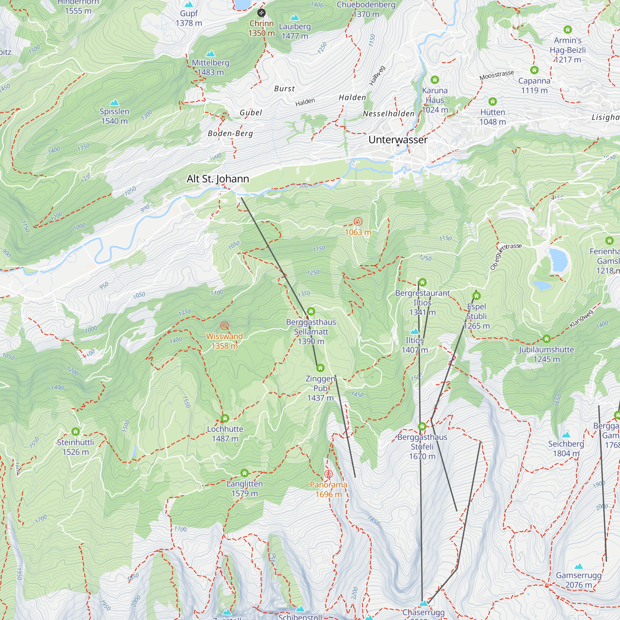 Berghotel Sellamatt map