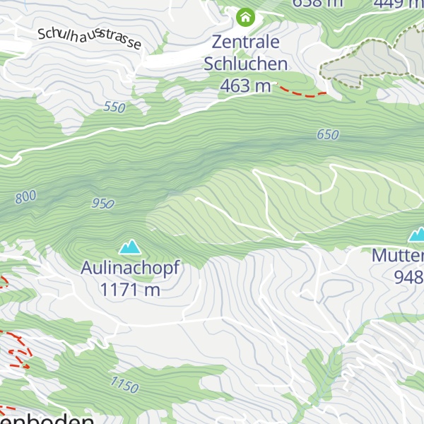 Map of Ferienhaus Fäsch