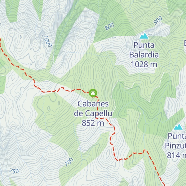 Map of Cabanes de Capellu