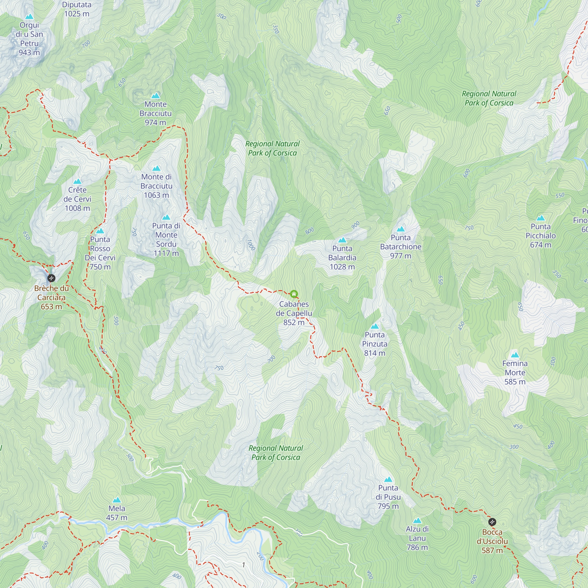 Cabanes de Capellu map