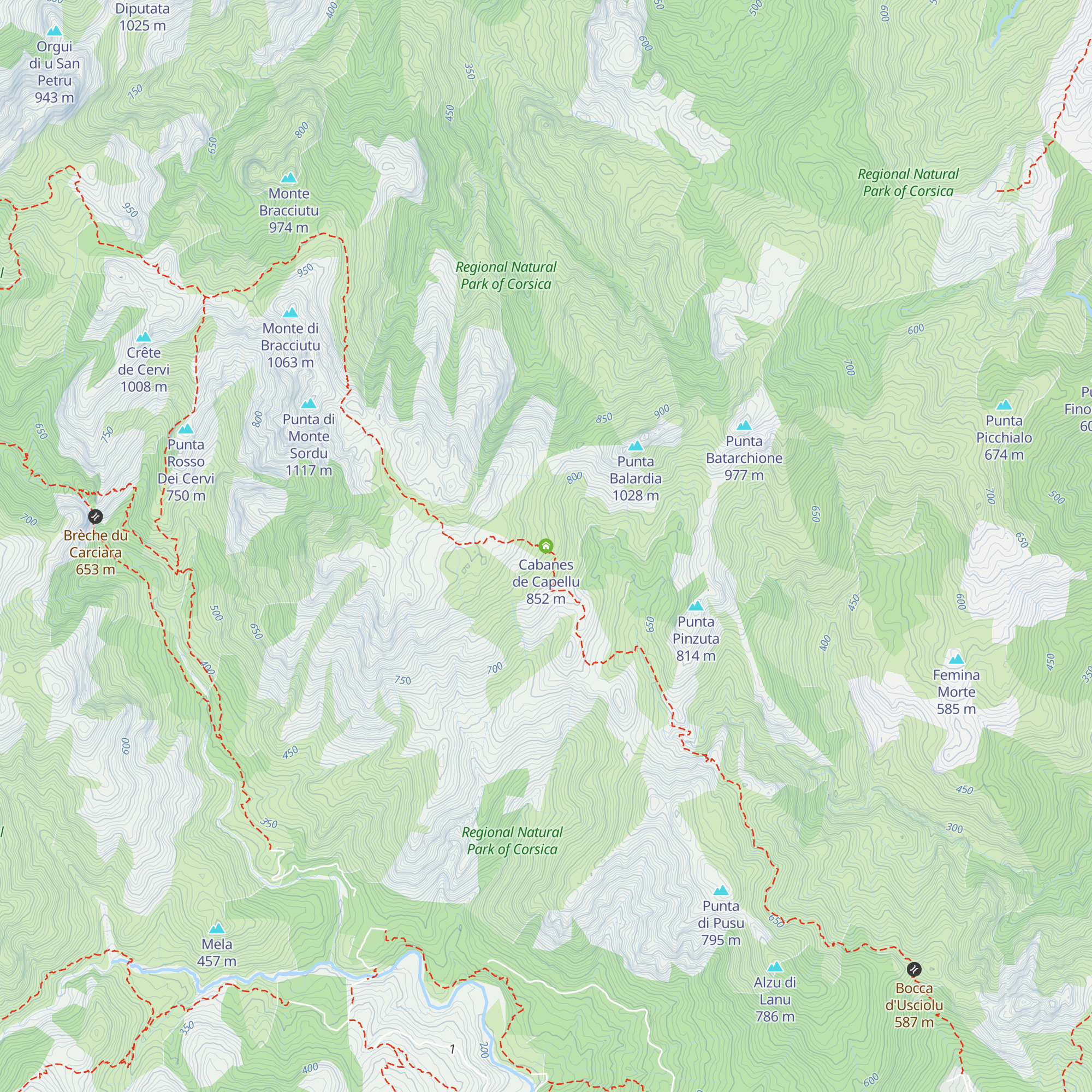 Cabanes de Capellu map
