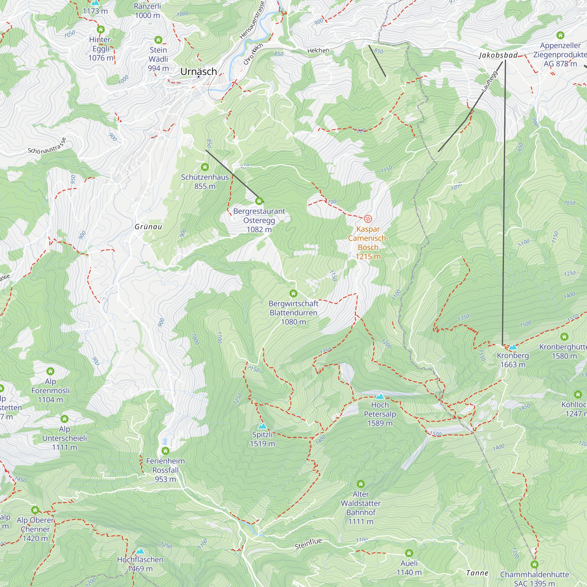 Bergwirtschaft Blattendürren map