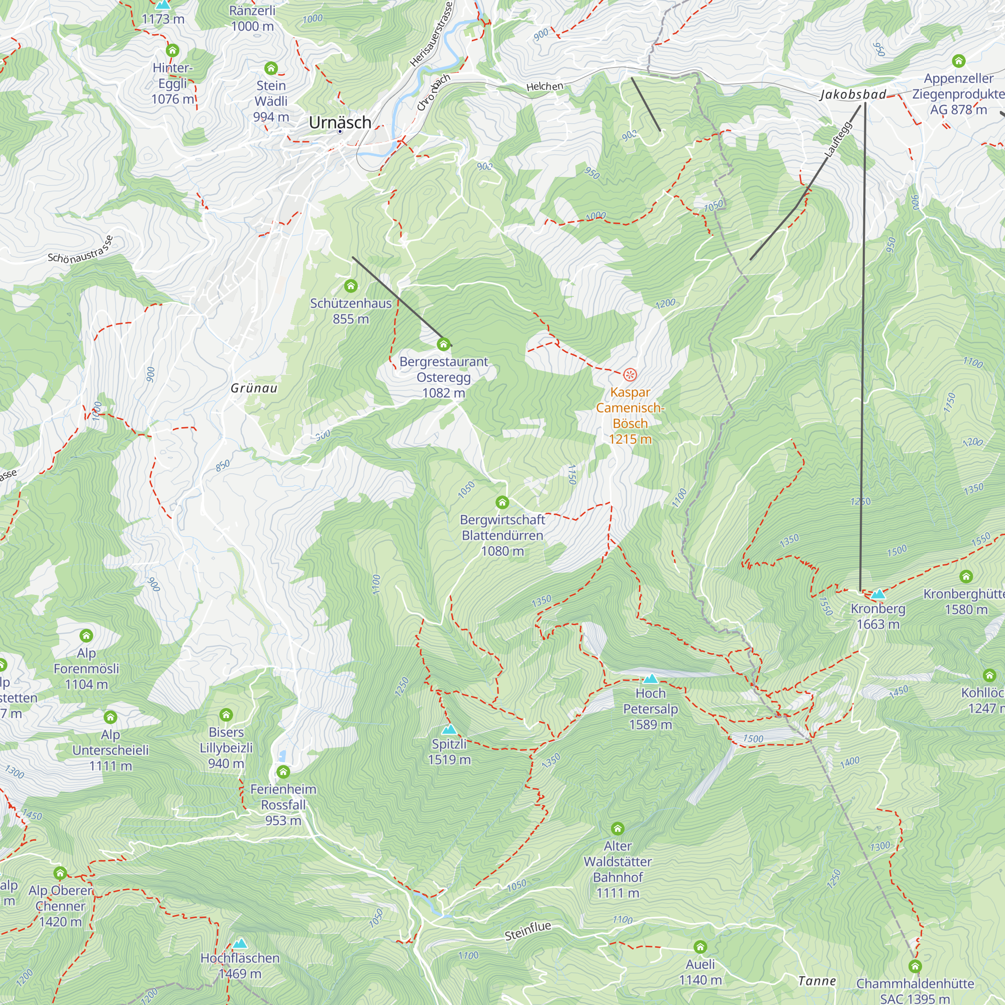 Bergwirtschaft Blattendürren map