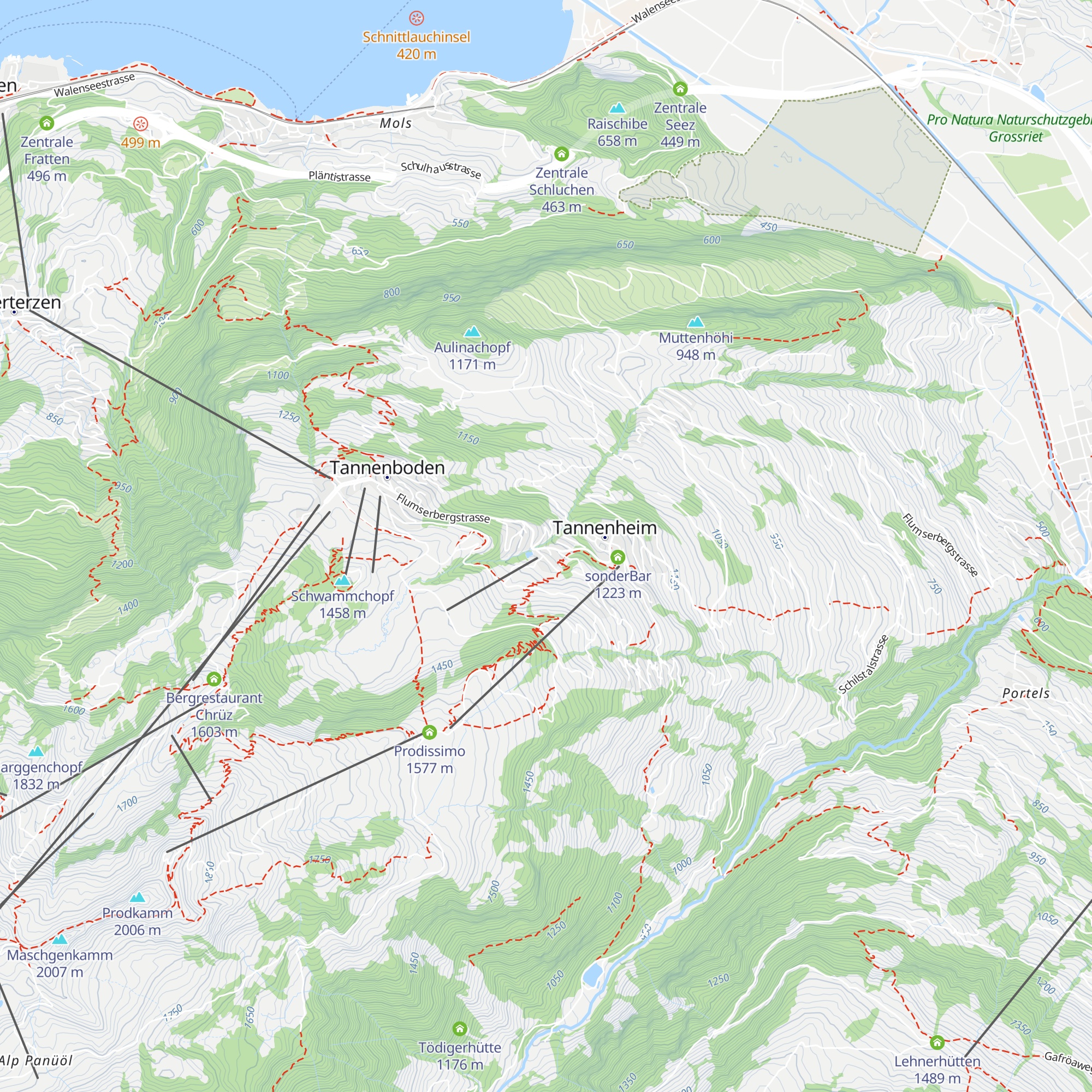 Hotel Restaurant Alpenblick map