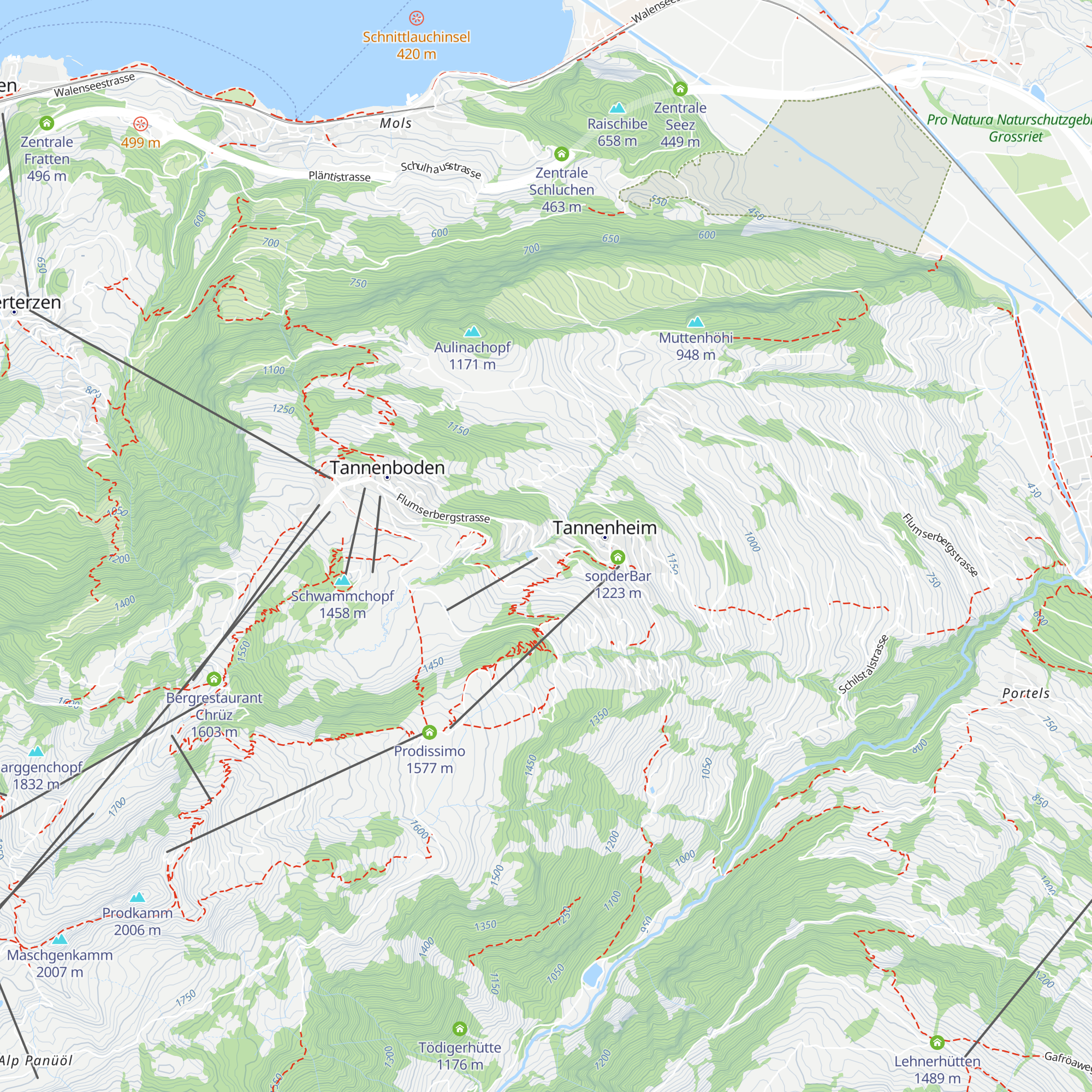 Hotel Restaurant Alpenblick map