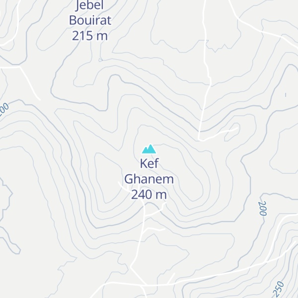 Map of Kef Ghanem