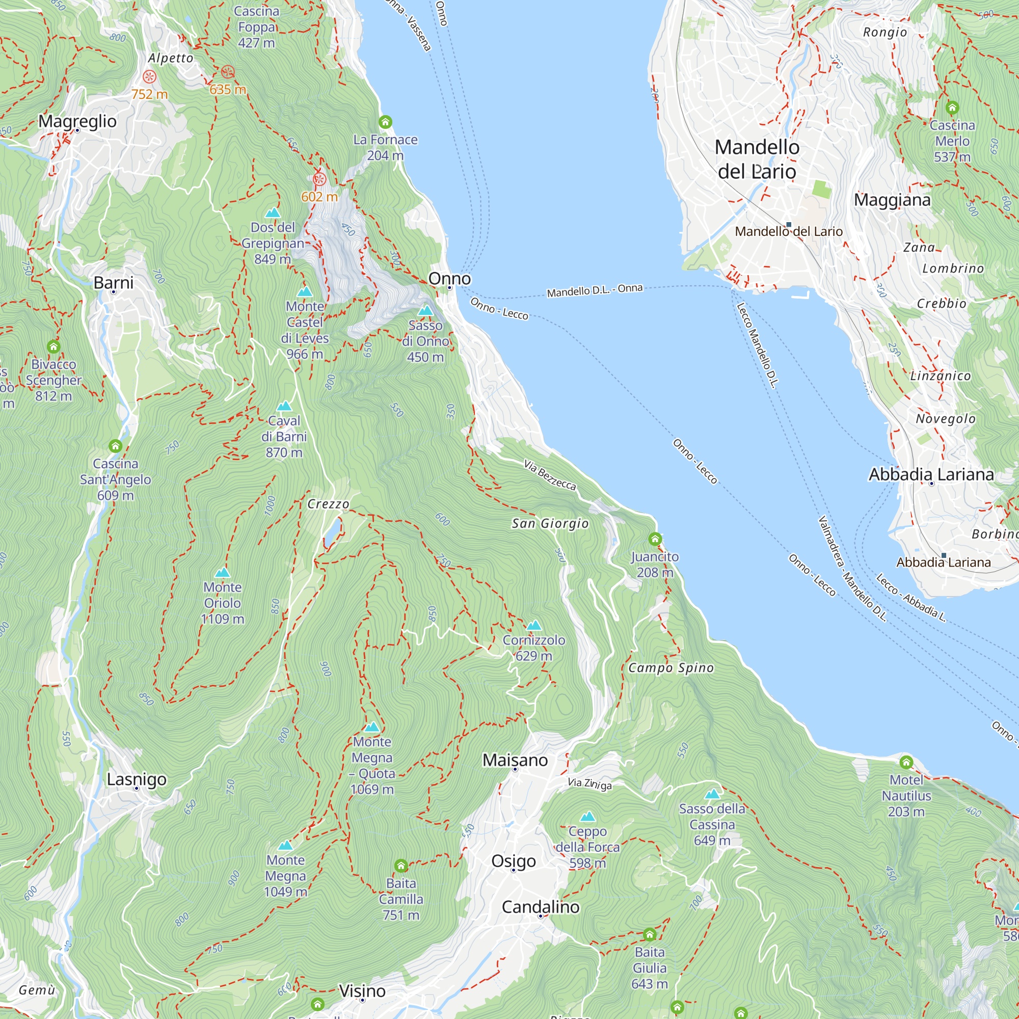 Casel del Bigien map