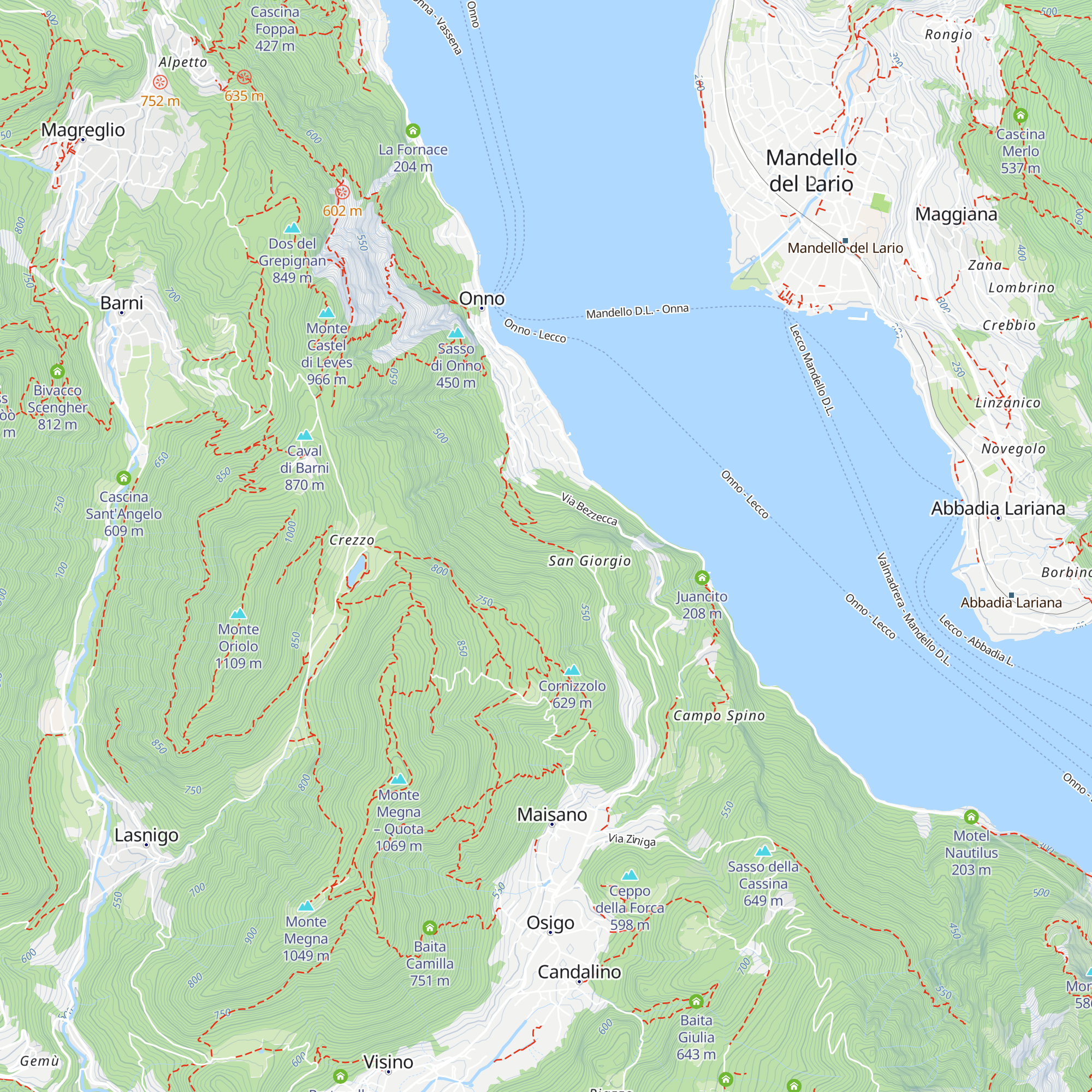Casel del Bigien map