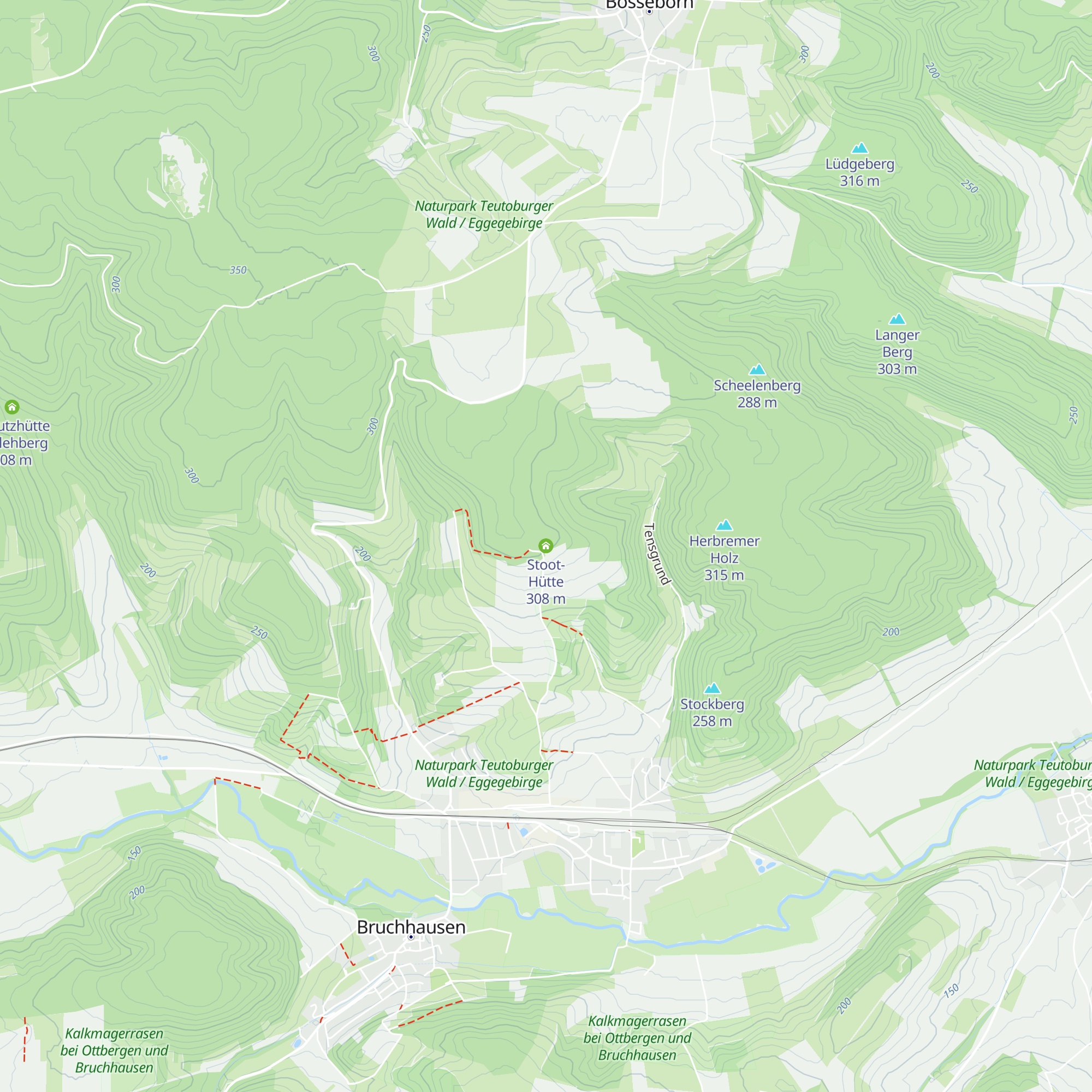 Stoot-Hütte map
