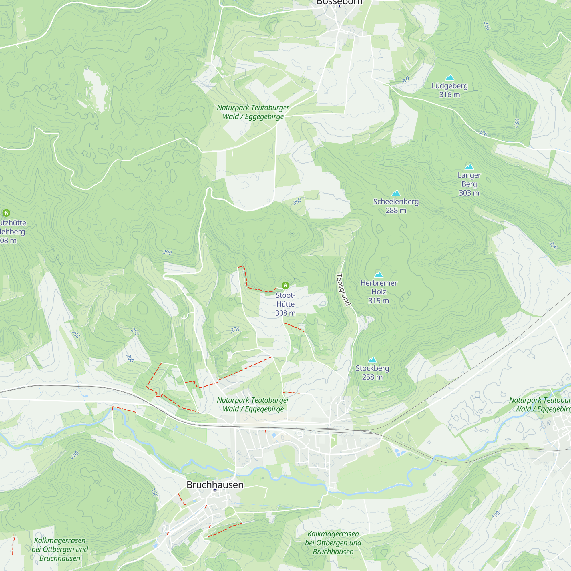Stoot-Hütte map