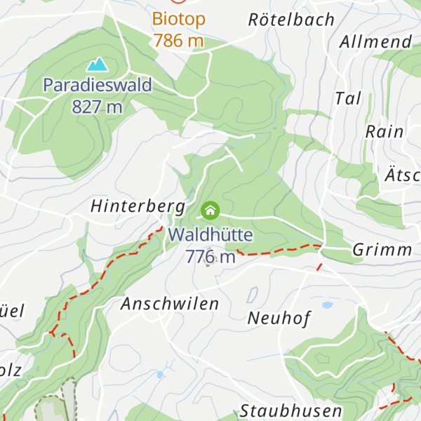 Map of Waldhütte