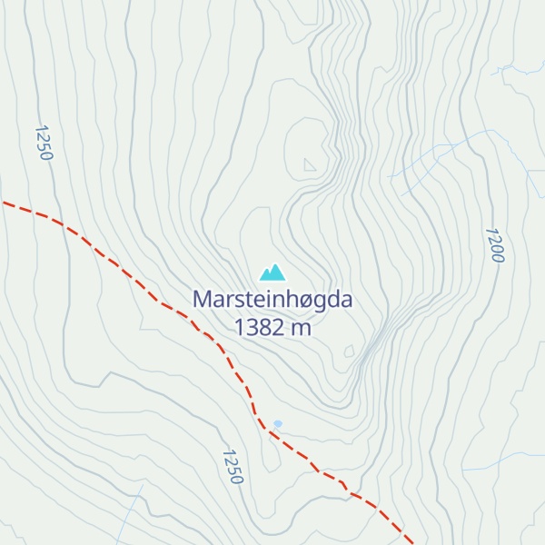 Map of Marsteinhøgda