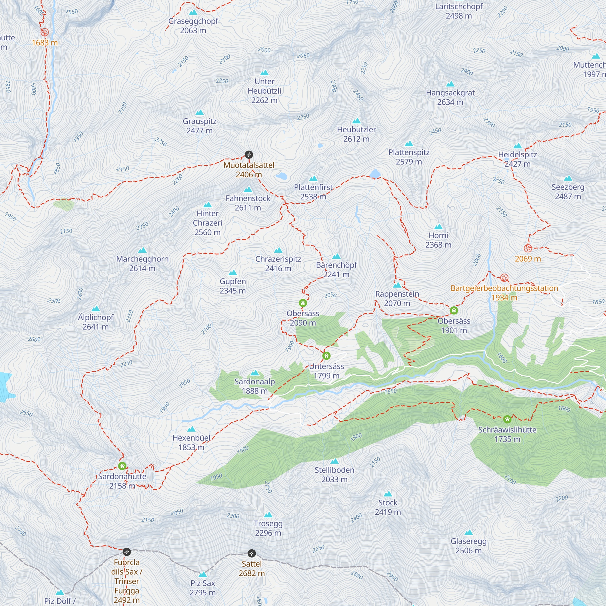 Obersäss map