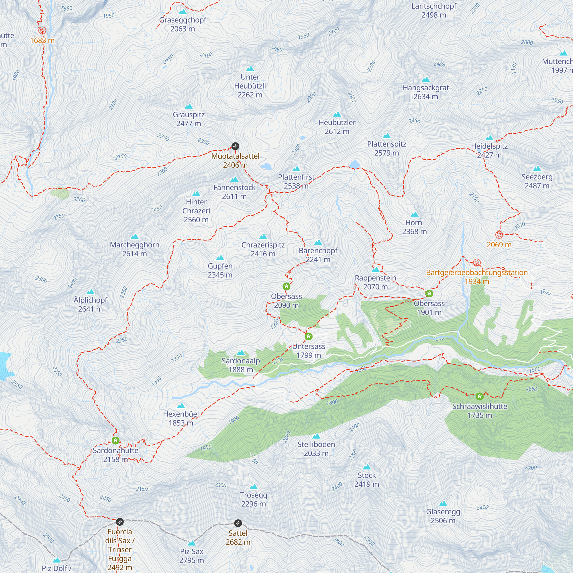 Obersäss map