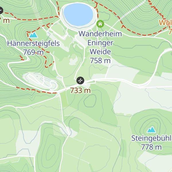 Map of Forsthof Eningen unter Achalm