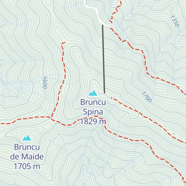 Map of Bruncu Spina