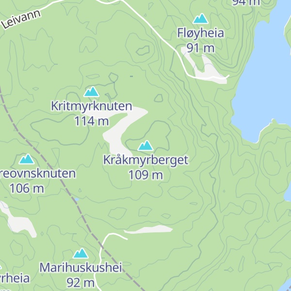 Map of Kråkmyrberget
