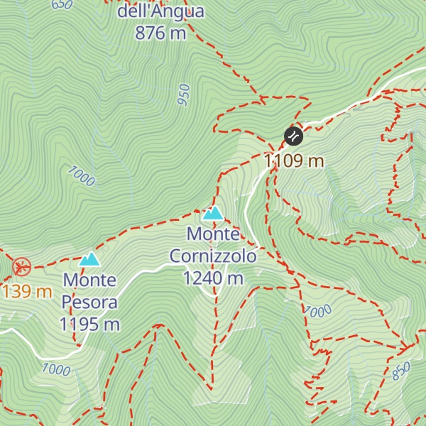 Map of Monte Cornizzolo