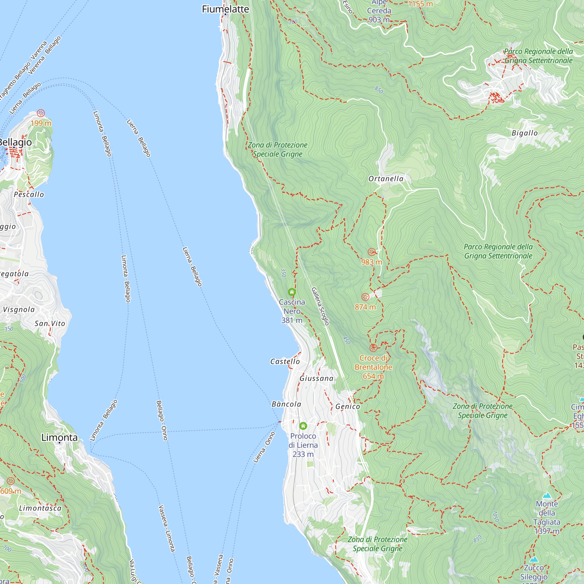 Cascina Nero map