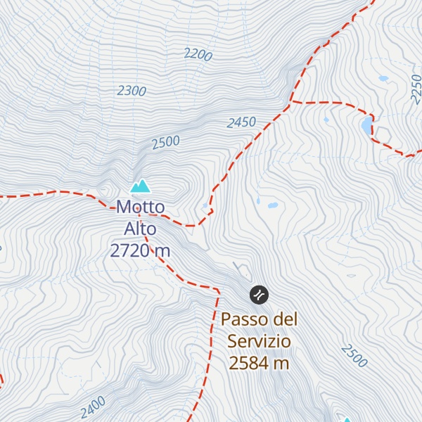 Map of Bivacco del Servizio