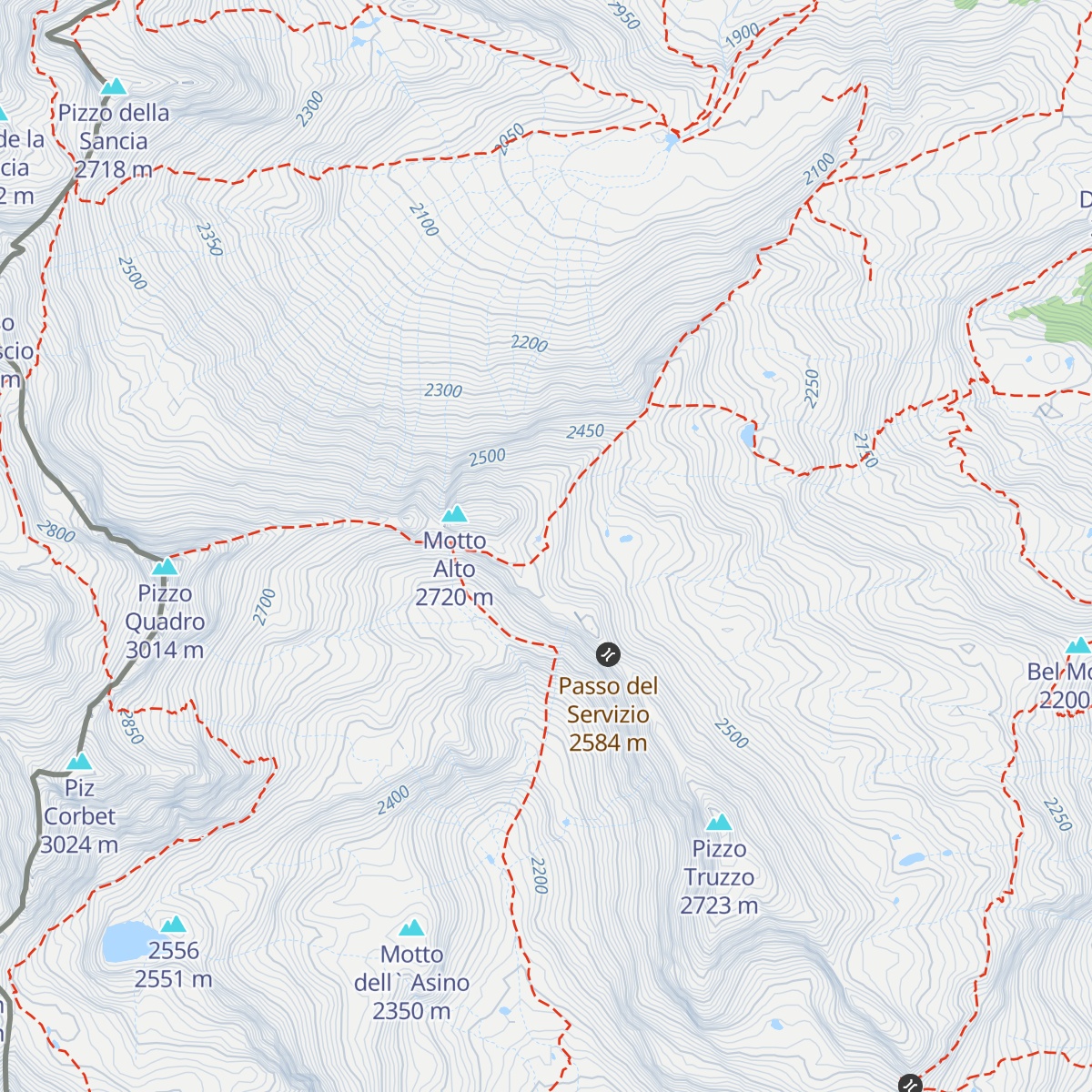 Bivacco del Servizio map