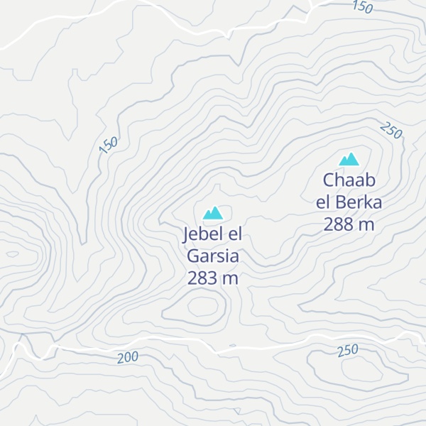 Map of Jebel el Garsia