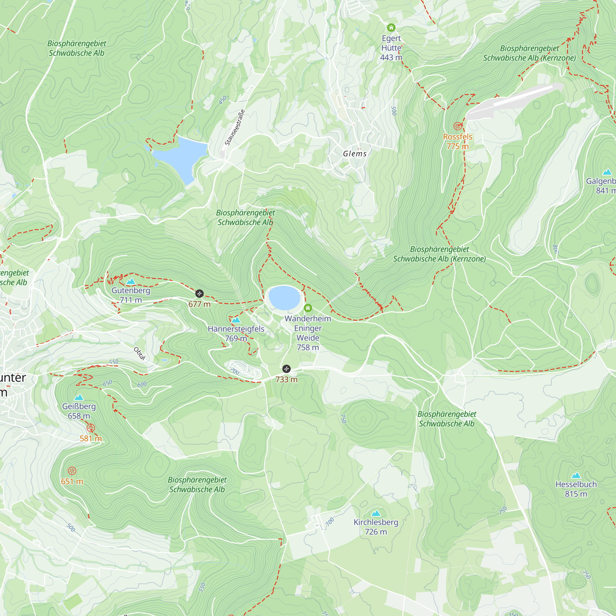 Wanderheim Eninger Weide map