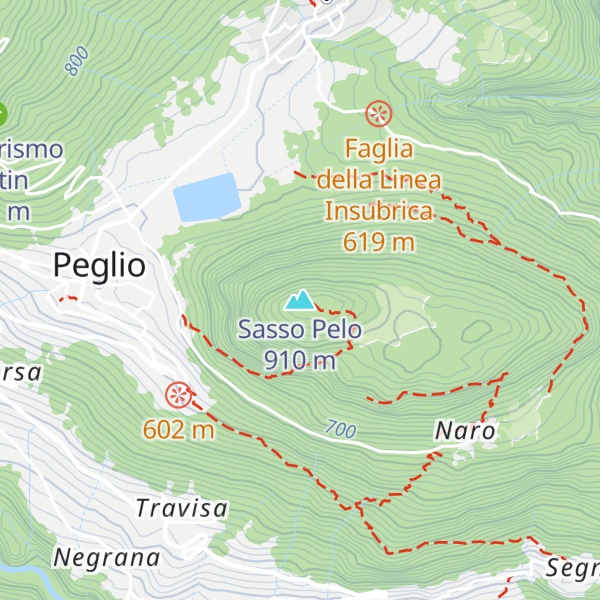 Map of Sasso Pelo