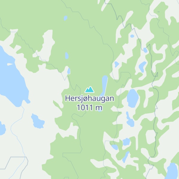 Map of Hersjøhaugan