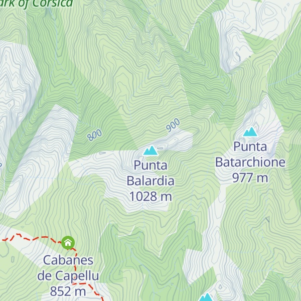 Map of Punta Balardia