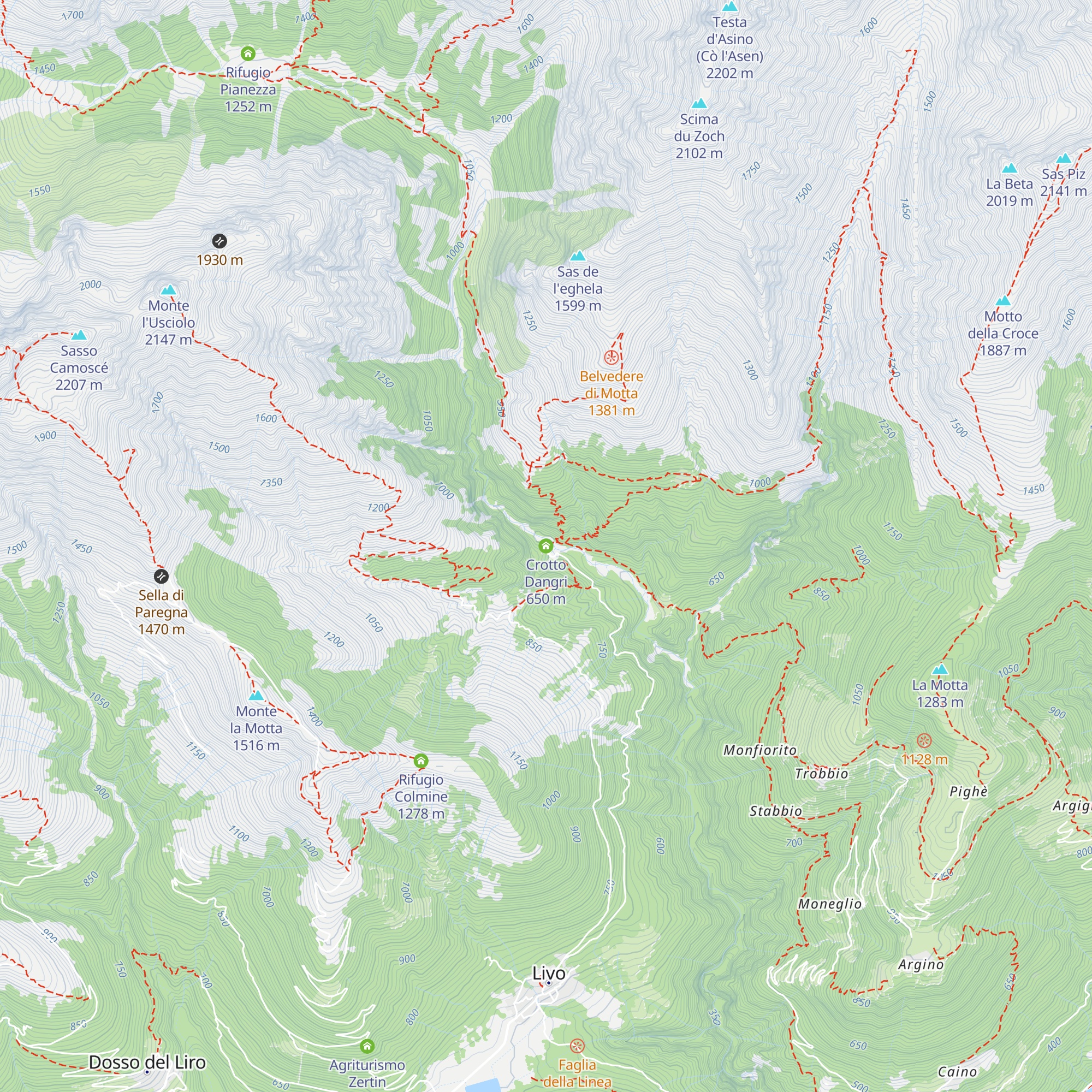 Crotto Dangri map