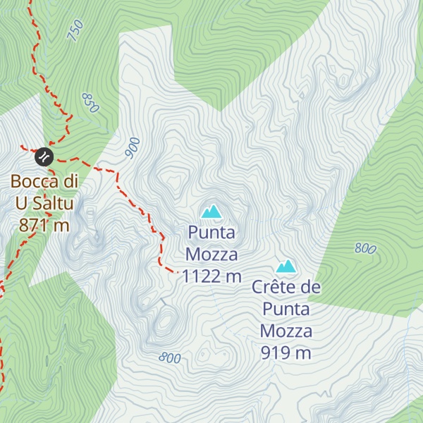 Map of Punta Mozza