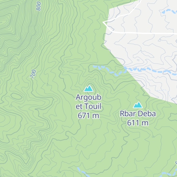 Map of Argoub et Touil