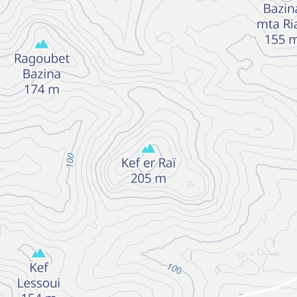 Map of Kef er Raï
