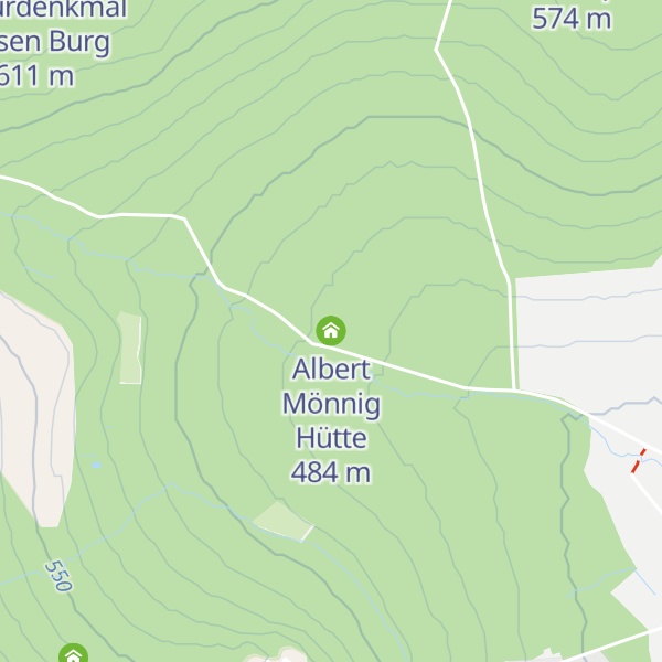 Map of Albert Mönnig Hütte
