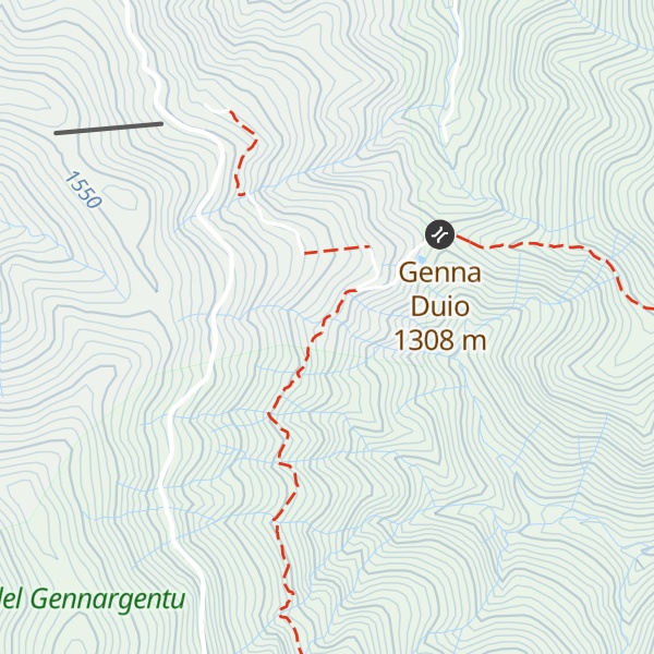 Map of Cuile con infiltrazioni