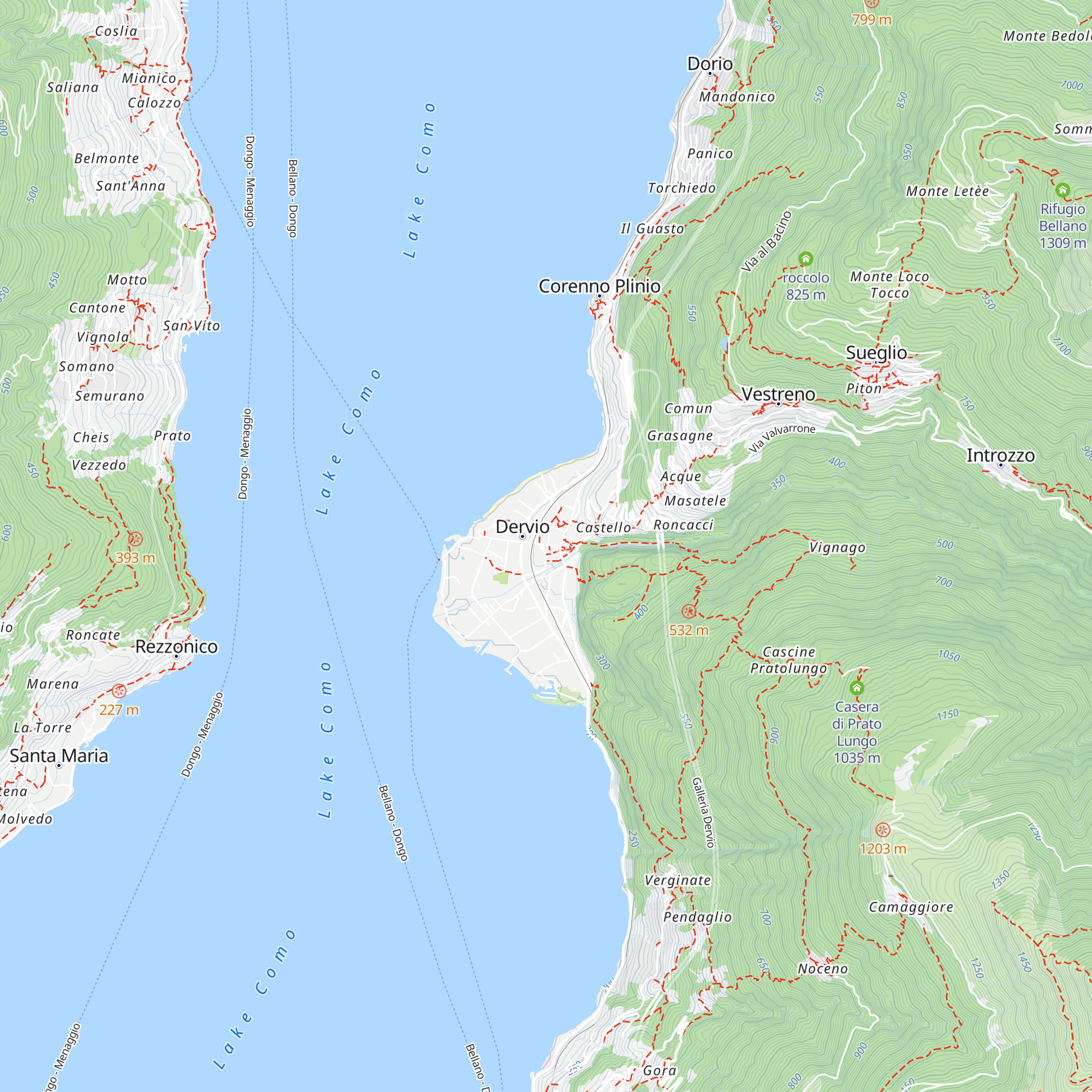 Info Point Dervio map
