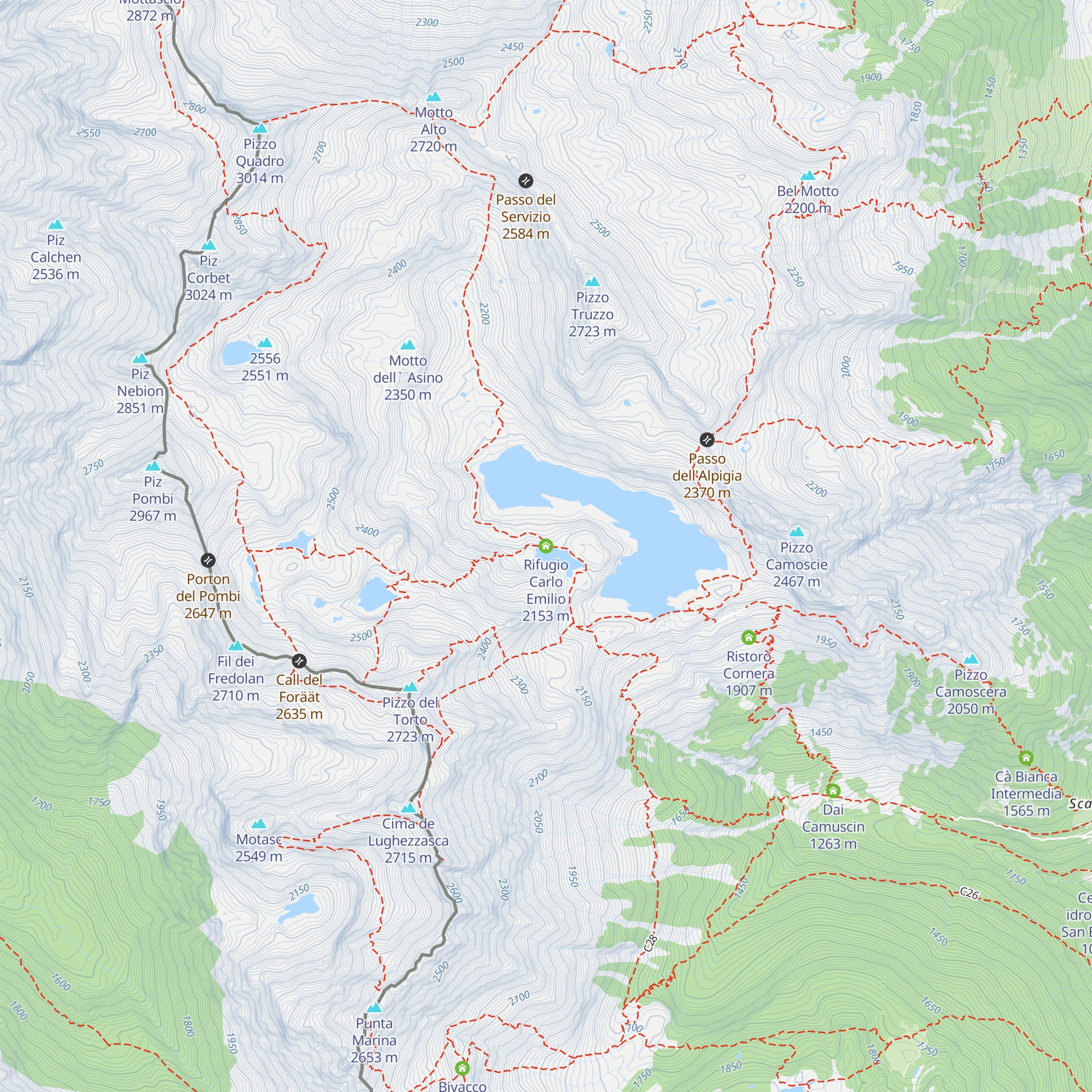 Rifugio Carlo Emilio map