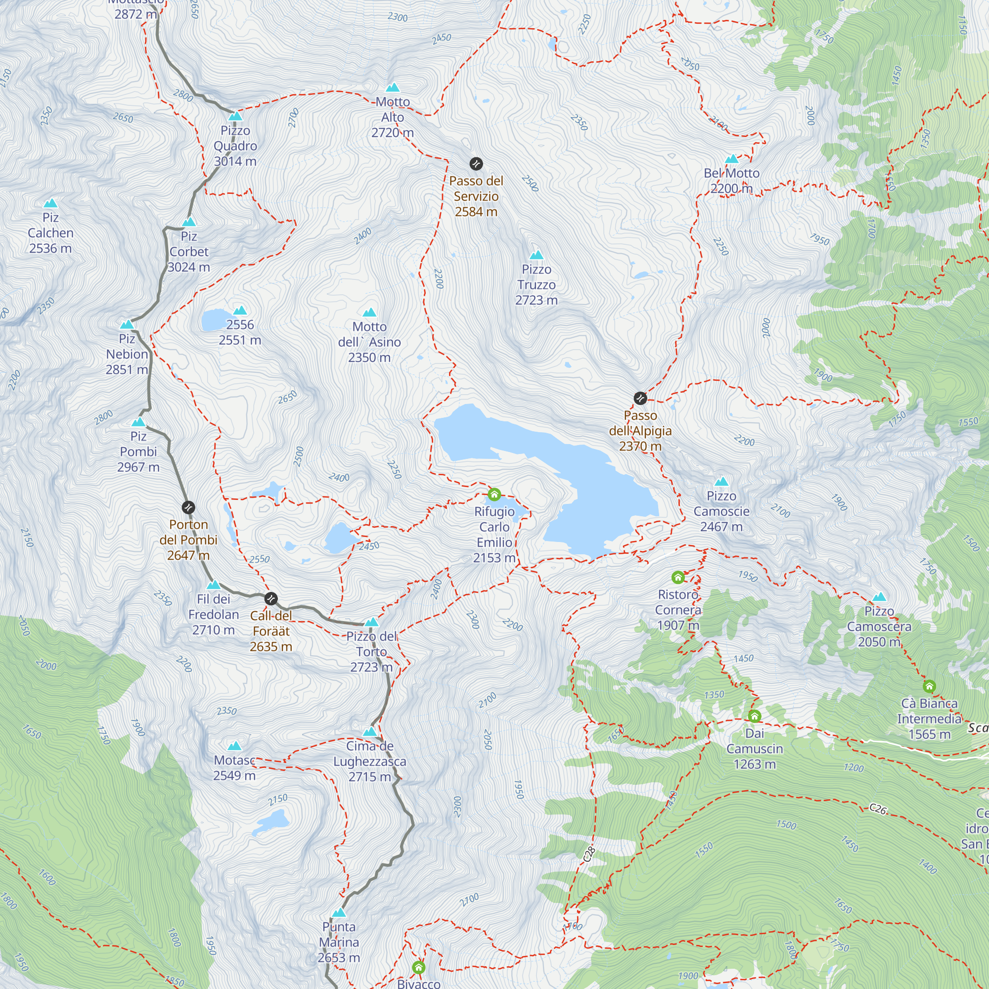 Rifugio Carlo Emilio map